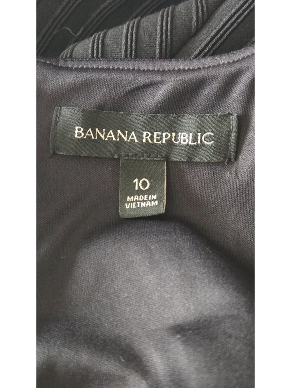 Banana Republic Women's Sleeveless Black Sheath Dress textured Stretch Size 10 - Picture 8 of 10